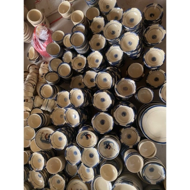 Chén Gốm Chỉ Xanh Nhỏ Chấm Chân Hoài Niệm Dùng Ăn & Làm Bánh Bò 80.000 VND 4 Chén Gốm Chỉ Xanh Nhỏ Chấm Chân Hoài Niệm Dùng Ăn & Làm Bánh Bò 80.000 VND 4