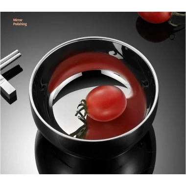 Chén inox 304 cách nhiệt 2 lớp Hàn Quốc trắng và vàng titan sáng bóng 300‑600ml 10 Chén inox 304 cách nhiệt 2 lớp Hàn Quốc trắng và vàng titan sáng bóng 300‑600ml 10