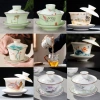 Chén khải pha trà sứ Cảnh Đức Trấn - Cốc Trung Hoa nắp, ly nước, chỉ 105.000đ