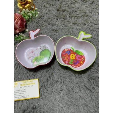 Chén Nhựa Ata10m Hình Quả Táo Cho Bé - An Toàn, Tiện Lợi, Dễ Vệ Sinh, Giá 29.000đ Mta-Mart2 2