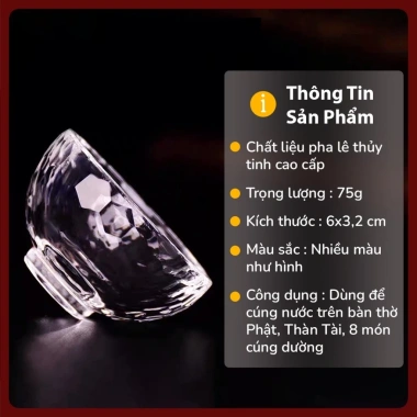 Chén Nước Cúng Dường Phong Thủy Cỡ Nhỏ 6cm - Bát Nhỏ Gọn, Giá Ưu Đãi 28.500 VND 2