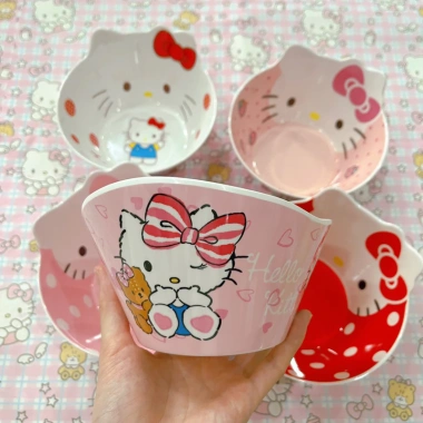 Chén Tô Bát Melamine Đồ Ăn Hoạt Hình Dễ Thương Kuromi Kitty Melody Pompurin Cinnamoroll 26.999 VND 8