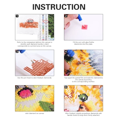 CHENISTORY Tranh Kim Cương Vuông 5D DIY Phong Cảnh Thiên Nhiên Đặt Tay Quà Tặng