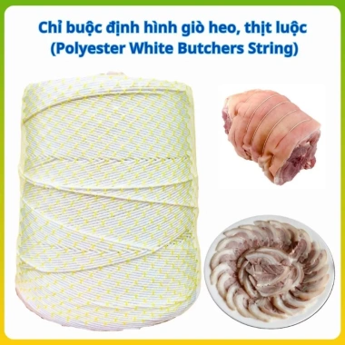 Chỉ buộc giò heo co giãn Cornet Polyester trắng - Thịt luộc, giá ưu đãi 144.500₫ Chỉ buộc giò heo co giãn Cornet Polyester trắng - Thịt luộc, giá ưu đãi 144.500₫