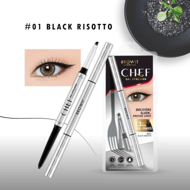 Chì Kẻ Mắt 2 Trong 1 Browit Chef Gel Eyeliner Chống Nước Không Lem Sắc Nét 159k