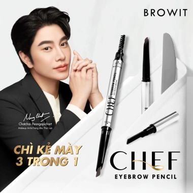 Chì Kẻ Mày Browit Chef Eyebrow Pencil 0.15g - Định Hình Chân Mày Sắc Nát, Tự Nhiên, Giá 159.000₫ (Giảm 20%)