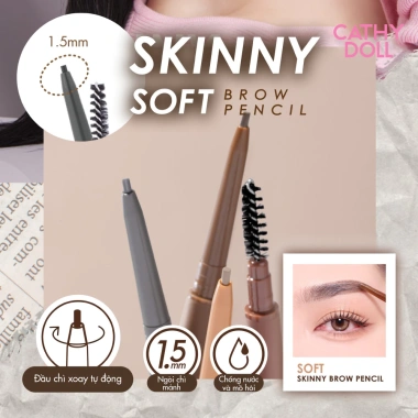 Chì Kẻ Mày Cathy Doll Siêu Nhỏ 0.06g Chống Nước Lâu Trôi Skinny Soft – Giá 79.000 VND