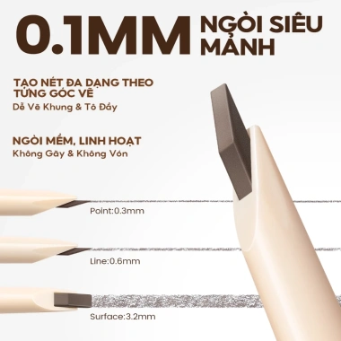 Chì Kẻ Mày FOCALLURE Chống Nước Chống Nhòe Siêu Bền Nét Mỏng Mịn 0,2g Giá 169k