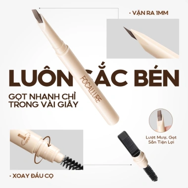 Chì Kẻ Mày FOCALLURE Chống Nước Chống Nhòe Siêu Bền Nét Mỏng Mịn 0,2g Giá 169k 5 Chì Kẻ Mày FOCALLURE Chống Nước Chống Nhòe Siêu Bền Nét Mỏng Mịn 0,2g Giá 169k 5