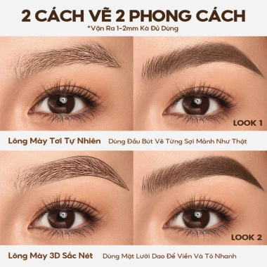 Chì Kẻ Mày FOCALLURE Chống Nước Chống Nhòe Siêu Bền Nét Mỏng Mịn 0,2g Giá 169k