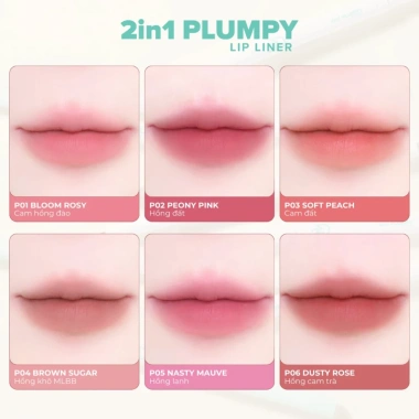 Chì Kẻ Viền Môi Dearmel 2In1 Plumpy Lip Liner - Tạo Khối Môi Hai Đầu, Giá 94.000₫ 4 Chì Kẻ Viền Môi Dearmel 2In1 Plumpy Lip Liner - Tạo Khối Môi Hai Đầu, Giá 94.000₫ 4