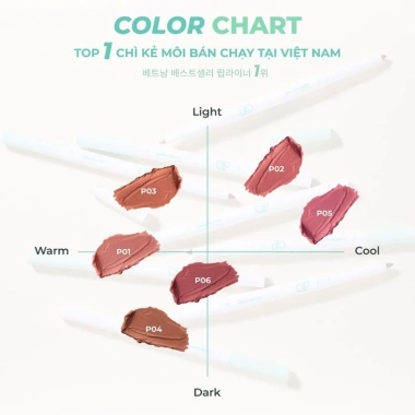 Chì Kẻ Viền Môi Dearmel 2In1 Plumpy Lip Liner - Tạo Khối Môi Hai Đầu, Giá 94.000₫ 8 Chì Kẻ Viền Môi Dearmel 2In1 Plumpy Lip Liner - Tạo Khối Môi Hai Đầu, Giá 94.000₫ 8