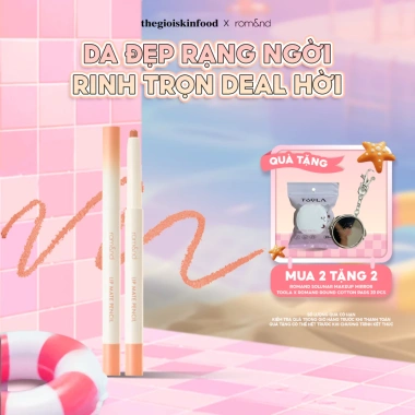 Chì Kẻ Viền Môi Romand Lip Mate Pencil 2 Đầu Hàn Quốc - Lâu Trôi, Nhung Lì 0.5g 229k Chì Kẻ Viền Môi Romand Lip Mate Pencil 2 Đầu Hàn Quốc - Lâu Trôi, Nhung Lì 0.5g 229k