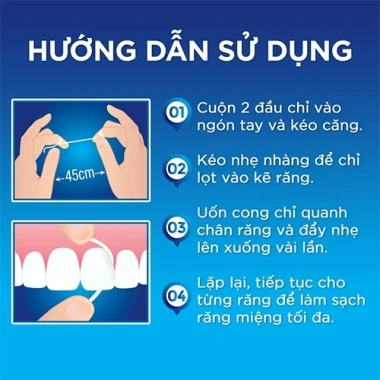 Chỉ nha khoa Oral-B Floss 50m - Giá 75.000, giảm sâu răng, bảo vệ nướu