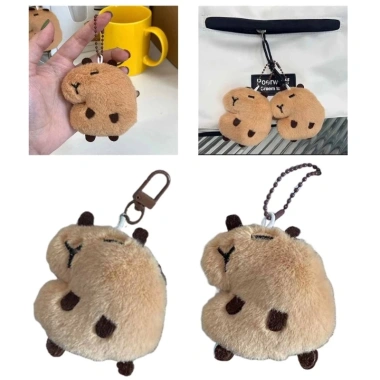 Chìa khóa Capybara dễ thương, mặt dây chuyền túi âm thanh squeaky - Giá chỉ 52.800₫