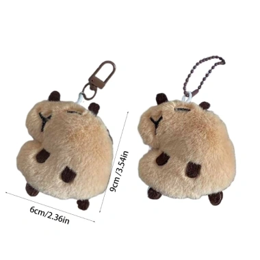 Chìa khóa Capybara dễ thương, mặt dây chuyền túi âm thanh squeaky - Giá chỉ 52.800₫