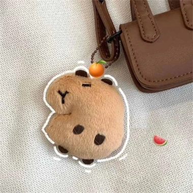 Chìa khóa Capybara dễ thương, mặt dây chuyền túi âm thanh squeaky - Giá chỉ 52.800₫