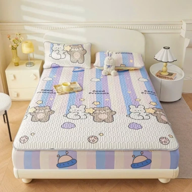 Chiếu điều hòa Bo Chun 5D cao cấp, bọc đệm trần bông 1m6-2m2, giá chỉ 185.000₫ 9