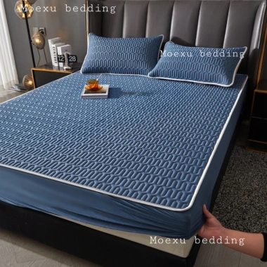 Chiếu Điều Hòa Bo Chun Tencel Trơn Vải Lụa Mát Mịn kèm 2 Vỏ Gối - 179.600₫ 3