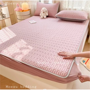 Chiếu Điều Hòa Bo Chun Tencel Trơn Vải Lụa Mát Mịn kèm 2 Vỏ Gối - 179.600₫ 6