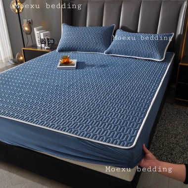 Chiếu Điều Hòa Bo Chun Tencel Trơn Vải Lụa Mát Mịn kèm 2 Vỏ Gối - 179.600₫ 10