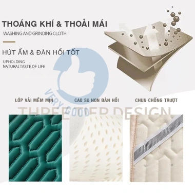 Chiếu điều hòa cao su non mát lạnh, gấp gọn, phù hợp văn phòng du lịch - Giá 170k 6