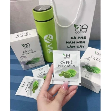 Chính hãng 12 Gói Cafe Nấm Men Na Coffee - Giảm cân, thải mỡ, giá 155.000 VND