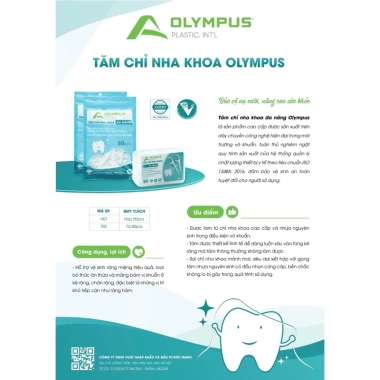 CHÍNH HÃNG Combo 2 túi 160 cái Tăm chỉ nha khoa Olympus - bám chắc, sạch răng