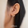 [CHÍNH HÃNG] Khuyên tai bạc 925 Fleur Blink JESMEE - Hoa tai cưới, mặc áo dài, 459k 6