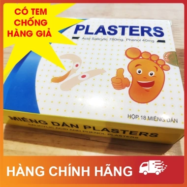 CHÍNH HÃNG Miếng dán giảm mụn cóc Plasters 18 miếng - Hiệu quả giảm mụn cơm, chống hàng giả, giá ưu đãi 240k 3