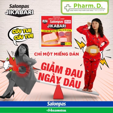 [CHÍNH HÃNG] Miếng Dán SALONPAS Jikabari Hisamitsu Giữ Nhiệt, Làm Ấm Cơ Thể, Giảm Đau Bụng Kinh 4