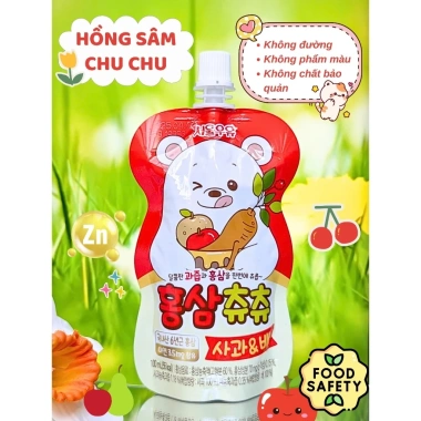 CHÍNH HÃNG Nước Hồng Sâm ChuChu Hàn Quốc 40 gói - Ăn ngon, ngủ ngon, tăng đề kháng - 290k 7