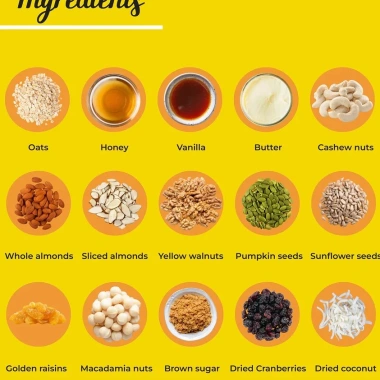 [CHÍNH HÃNG] OLABEN Granola 400g Vị Mật Ong Vanila - Ngũ cốc dinh dưỡng 255k 8