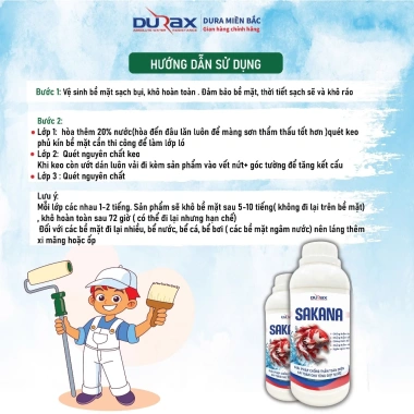 Chính Hãng Sơn Chống Thấm DURA SAKANA cho Hồ Cá, Thùng Xốp, Chậu Cây – 38.600 VND 2