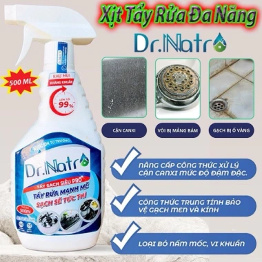Chính hãng Tẩy Natro 500ml - Vệ sinh xoong nồi, giày dép, tẩy canxi, 42.052đ