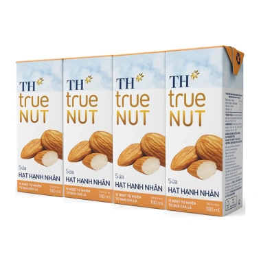 Chính Hãng Thùng 48 Hộp Sữa Hạt Hạnh Nhân TH true NUT 180ml Ngon Tự Nhiên Dưỡng Chất