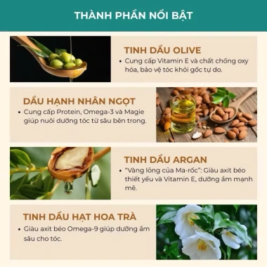 Chính Hãng Tinh Dầu Dưỡng Tóc Camellia Seed 50ml Chống UV + Quà Tặng - Giá 250k