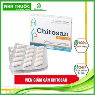 Chitosan giảm cân, hạ mỡ máu - Giảm cân nhanh, hỗ trợ sức khỏe, chỉ 365.000đ
