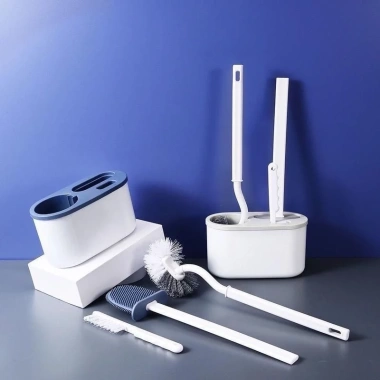 Chổi Cọ Bồn Cầu 3in1 Thông Minh - Vệ Sinh Toilet, Hộp Đựng Ngăn Mùi, Giá 69k 4