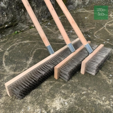 Chổi cọ chà rêu đa kích thước 20-50cm, tay cầm 115cm, bọc nilon - Vệ sinh sân, xóa bám lâu năm - 49.000đ 2