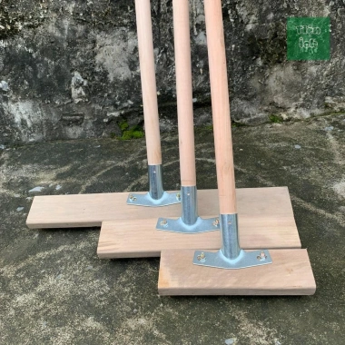 Chổi cọ chà rêu đa kích thước 20-50cm, tay cầm 115cm, bọc nilon - Vệ sinh sân, xóa bám lâu năm - 49.000đ 3