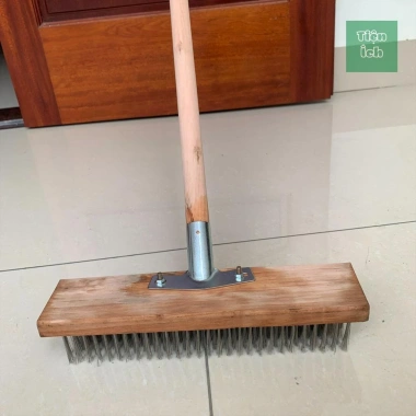 Chổi cọ chà rêu đa kích thước 20-50cm, tay cầm 115cm, bọc nilon - Vệ sinh sân, xóa bám lâu năm - 49.000đ 10