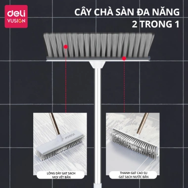 Chổi Cọ Đa Năng 2 Trong 1 Deli - Cọ Sàn & Gạt Nước Tiện Lợi cho Nhà Tắm, Vệ Sinh - 134k 5 Chổi Cọ Đa Năng 2 Trong 1 Deli - Cọ Sàn & Gạt Nước Tiện Lợi cho Nhà Tắm, Vệ Sinh - 134k 5