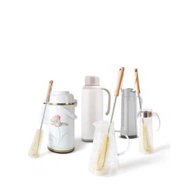 Chổi Cọ Vệ Sinh Bình Nước Chai Lọ Cán Dài Đầu Linh Hoạt, Giữ Nhiệt, Giá 29.000₫