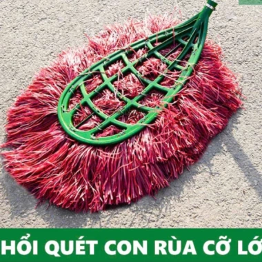 Chổi Con Rùa 60x80cm Tay Cầm 200cm - Quét Sân, Nhà Xưởng, Công Viên, Trường Học, Vệ Sinh Dọn Dẹp Giá 67.000