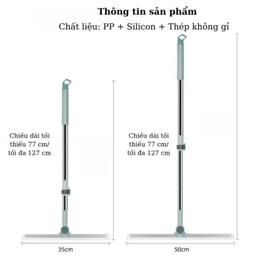 Chổi gạt nước sàn nhà tắm PVL 50cm/35cm – Siêu sạch, không trượt, giá chỉ 98.000₫