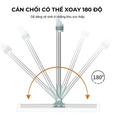Chổi Gạt Nước Silicon Dẻo Đa Năng Cho Sàn Nhà Tắm & Nhà Vệ Sinh - Lau Kính, Góc Tường, Giảm Giá 21% 7