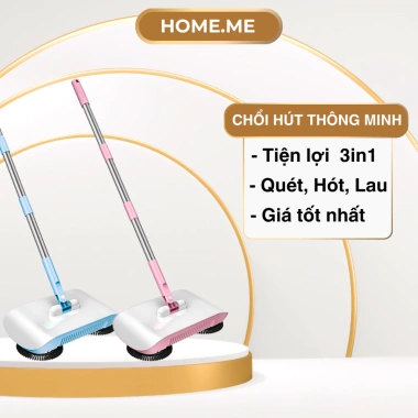 Chổi hút bụi lau nhà không điện, inox xoay 360°, giá 169.000₫ - quynhnhushop2k 2