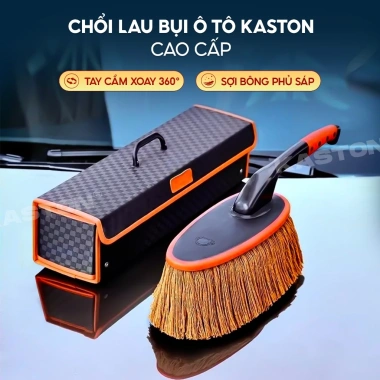 Chổi lau bụi ô tô Kaston xoay 360 độ sợi bông phủ sáp kèm hộp đựng Giá chỉ 365.000₫