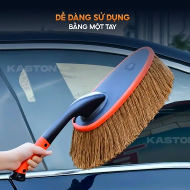 Chổi lau bụi ô tô Kaston xoay 360 độ sợi bông phủ sáp kèm hộp đựng Giá chỉ 365.000₫